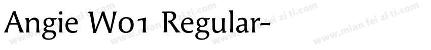 Angie W01 Regular字体转换